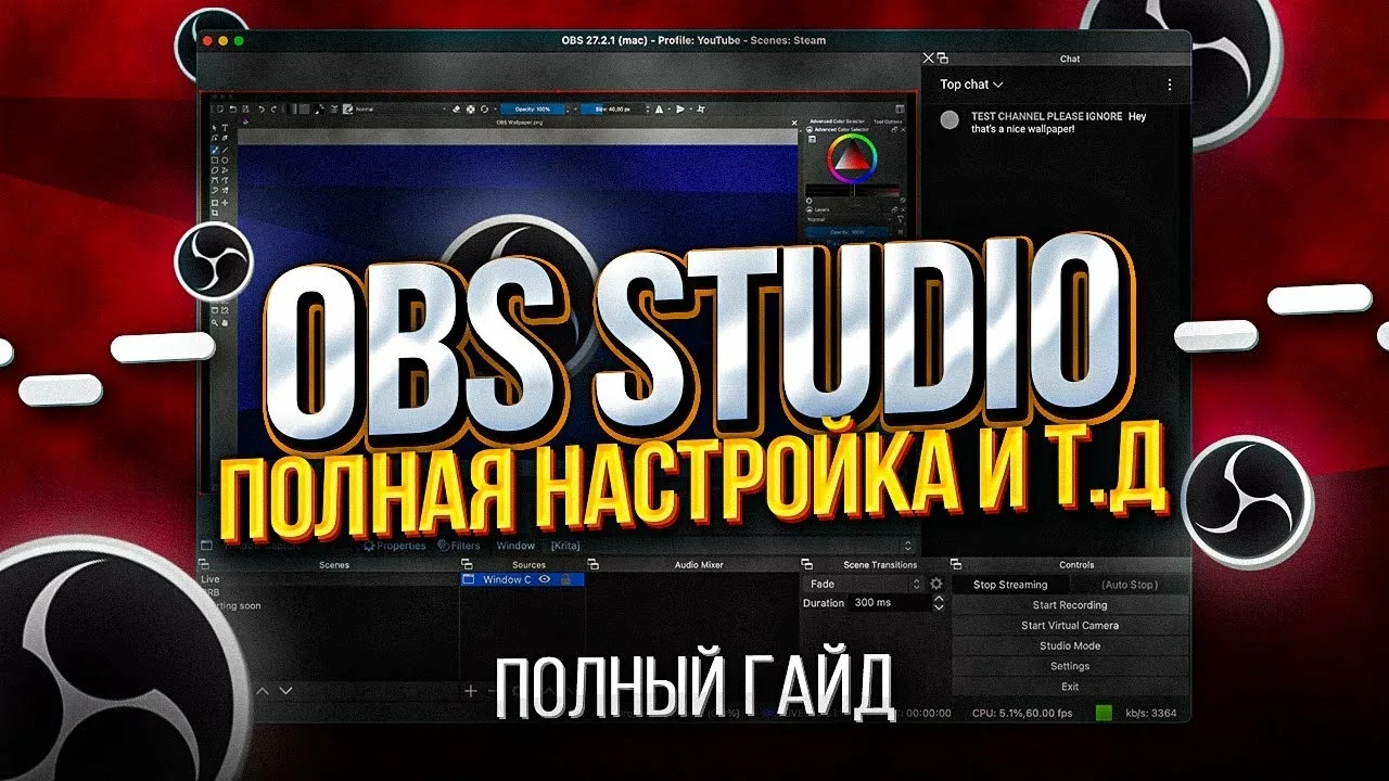 Полное руководство по OBS Studio